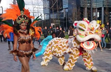 Xia Quan Leeuwendans: Officiële Opening Kruisplein Rotterdam